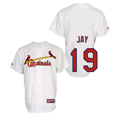Jon Jay #19 Youth Baseball Jersey-St Louis Cardinals Authentic Home Jersey by Majestic Athletic MLB Jersey